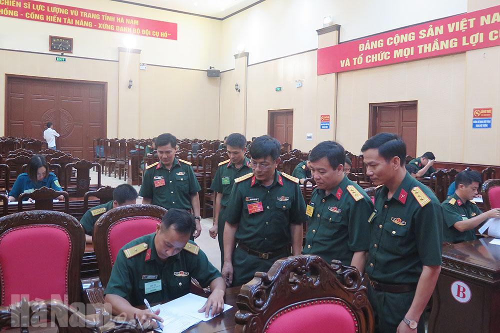 Khai mạc hội thi cán bộ giảng dạy chính trị trong LLVT tỉnh