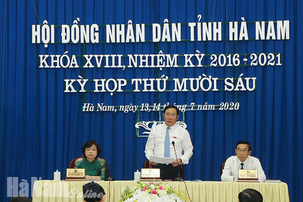 Kỳ họp thứ 16, HĐND tỉnh khóa XVIII thành công tốt đẹp