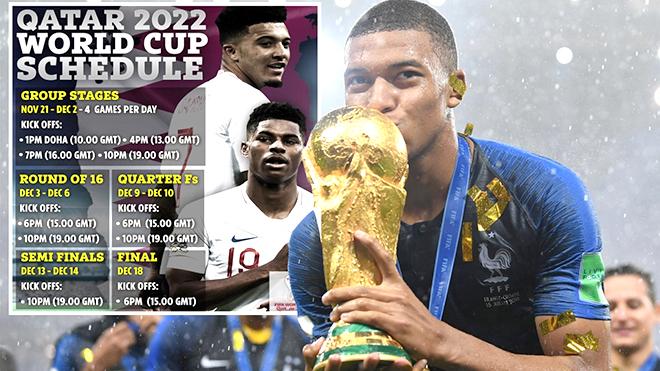 Lịch thi đấu World Cup 2022, FIFA công bố lịch thi đấu tại World Cup 2022