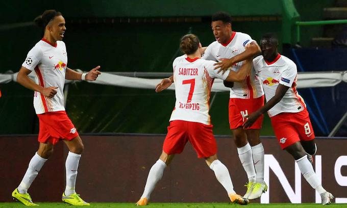 Leipzig lần đầu vào bán kết Champions League