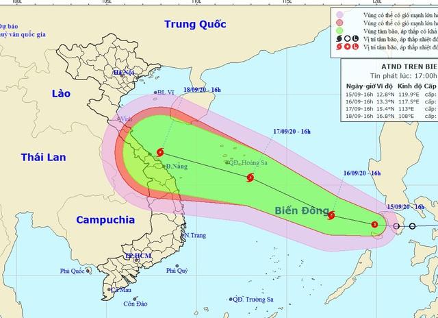 Áp thấp khả năng mạnh lên thành bão đã vào Biển Đông