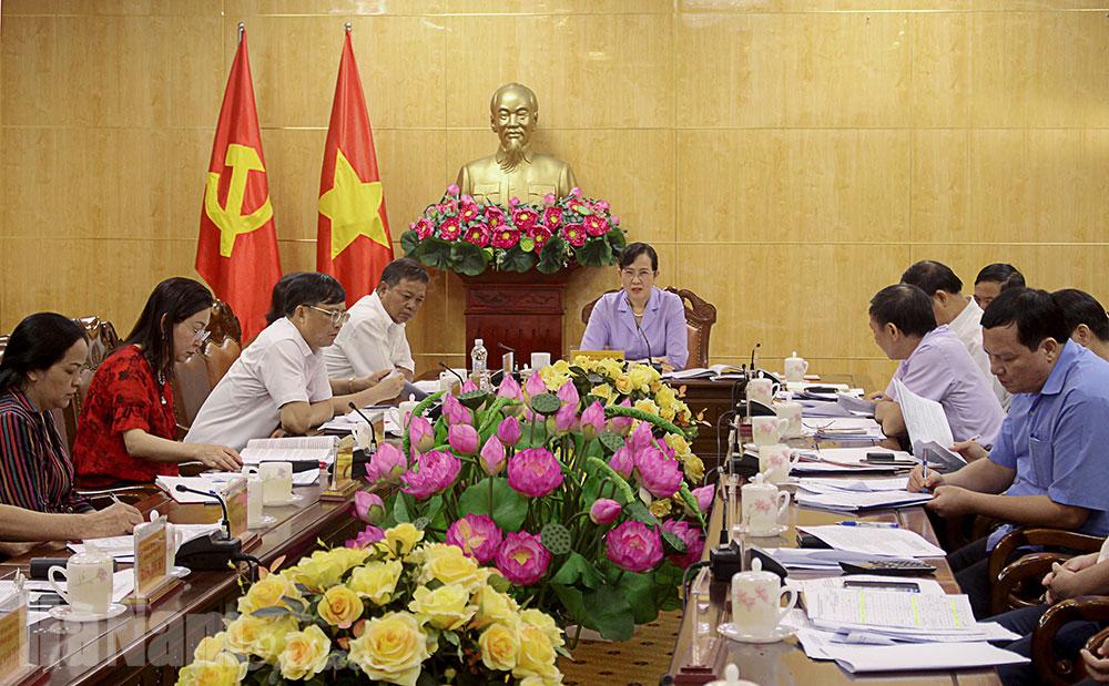 Hội nghị Tiểu ban Văn kiện Đại hội Đảng bộ tỉnh lần thứ XX, nhiệm kỳ 2020-2025