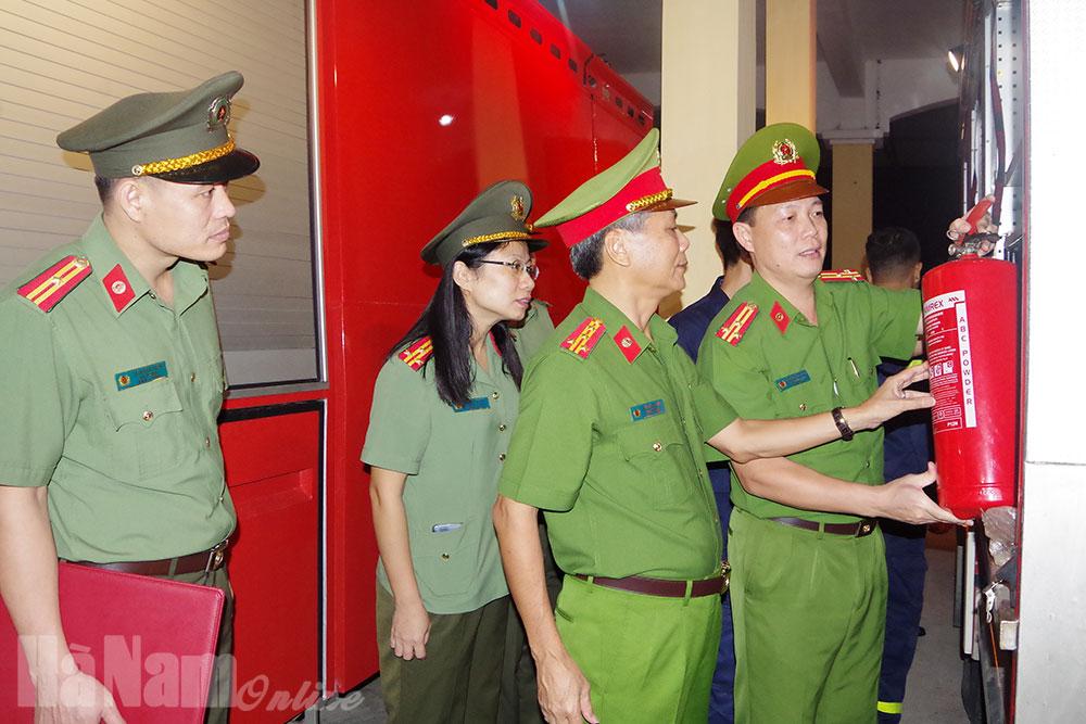 Lãnh đạo Công an tỉnh kiểm tra công tác đảm bảo ANTT, PCCC phục vụ Đại hội Đảng bộ tỉnh