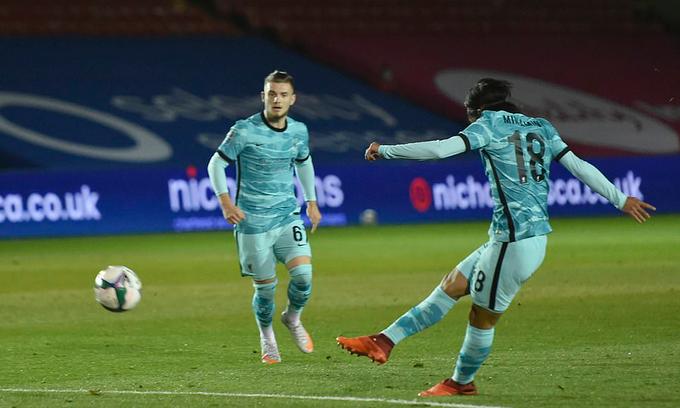 Liverpool đại thắng 7-2 ở vòng ba Cup Liên đoàn