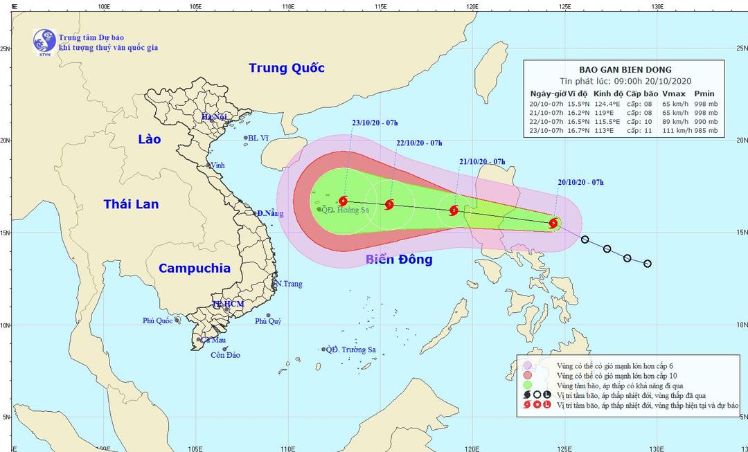 Áp thấp mạnh lên thành bão sắp tiến vào Biển Đông, giật cấp 10