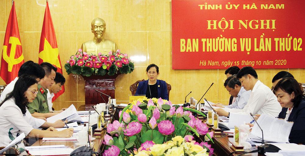 BTV Tỉnh ủy thảo luận về Quy chế làm việc của Tỉnh ủy và Chương trình hành động thực hiện Nghị quyết Đại hội Đảng bộ tỉnh lần thứ XX