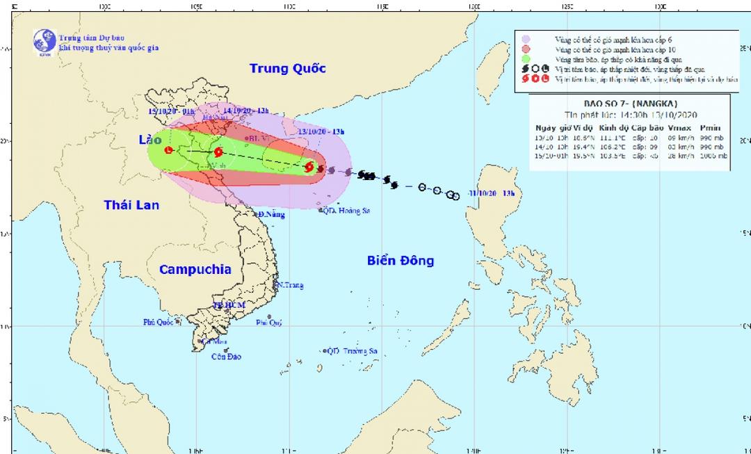 Công điện của Ban Chỉ huy PCTT&TKCN tỉnh ứng phó với bão số 7