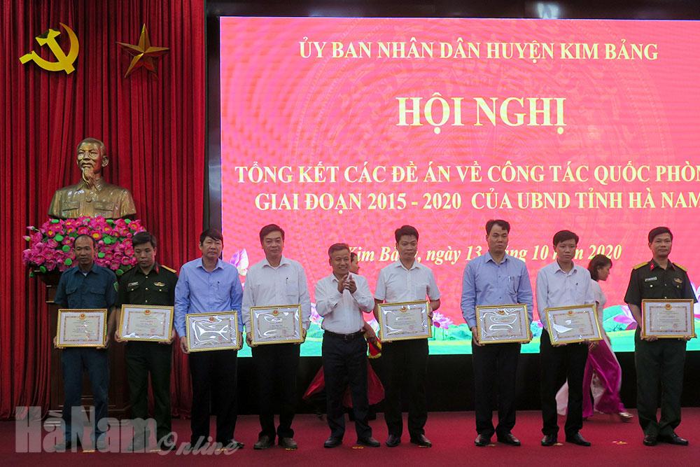 UBND huyện Kim Bảng tổng kết các đề án về công tác quốc phòng giai đoạn 2015 - 2020