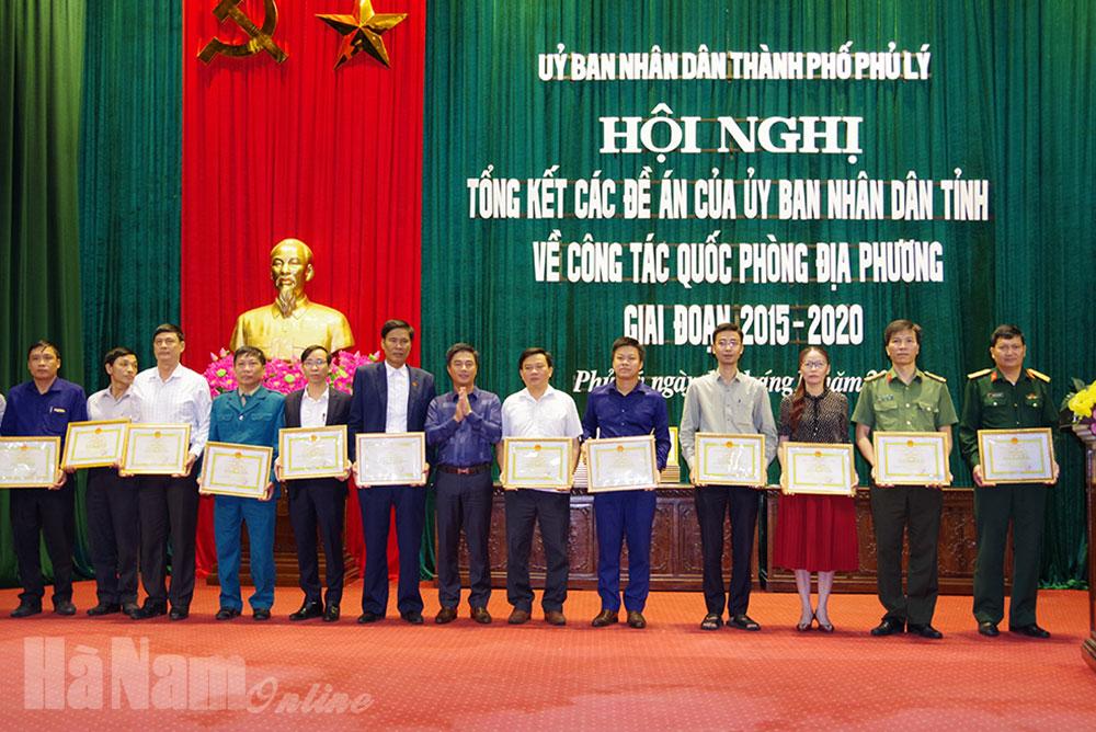 UBND thành phố Phủ Lý tổng kết 4 đề án của UBND tỉnh về công tác quốc phòng