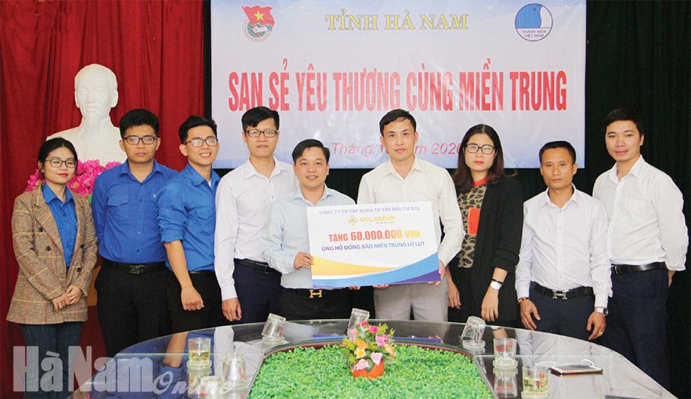 Tuổi trẻ Hà Nam chung tay vì miền Trung ruột thịt