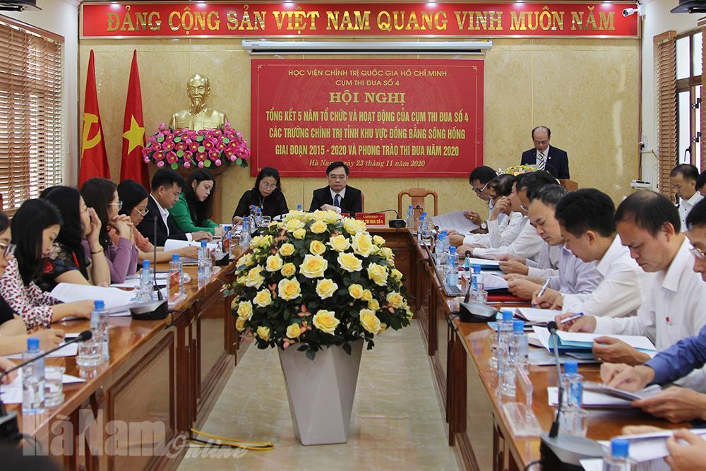 Cụm thi đua Trường Chính trị các tỉnh Đồng bằng sông Hồng tổng kết 5 năm hoạt động