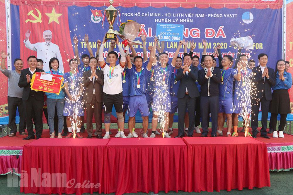 Đoàn xã Công Lý vô địch Giải bóng đá thanh niên huyện Lý Nhân lần thứ V tranh Cúp Infor
