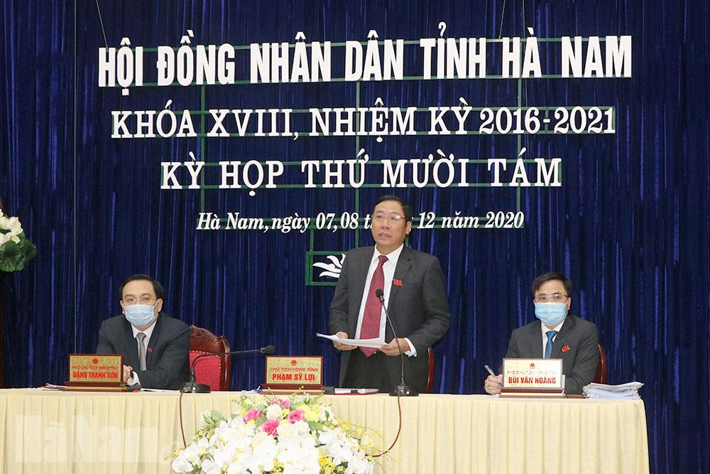 Ngày làm việc thứ hai, Kỳ họp thứ 18 HĐND tỉnh