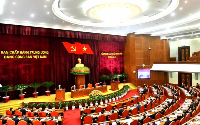 Thông cáo báo chí về ngày làm việc thứ tư của Hội nghị lần thứ 14 Ban Chấp hành Trung ương Đảng khóa XII