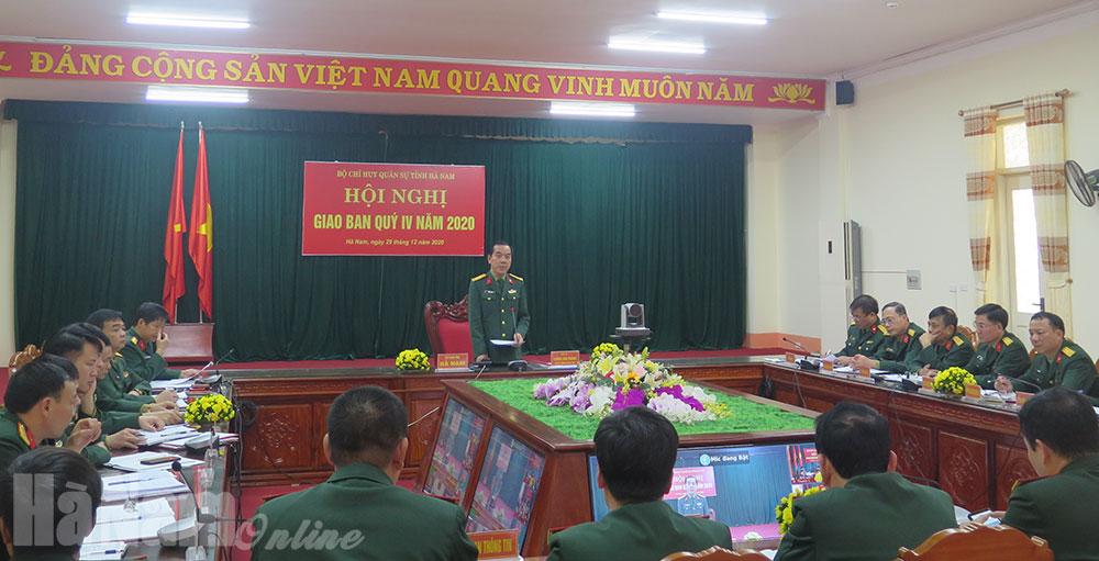 Bộ CHQS tỉnh triển khai nhiệm vụ quý I năm 2021