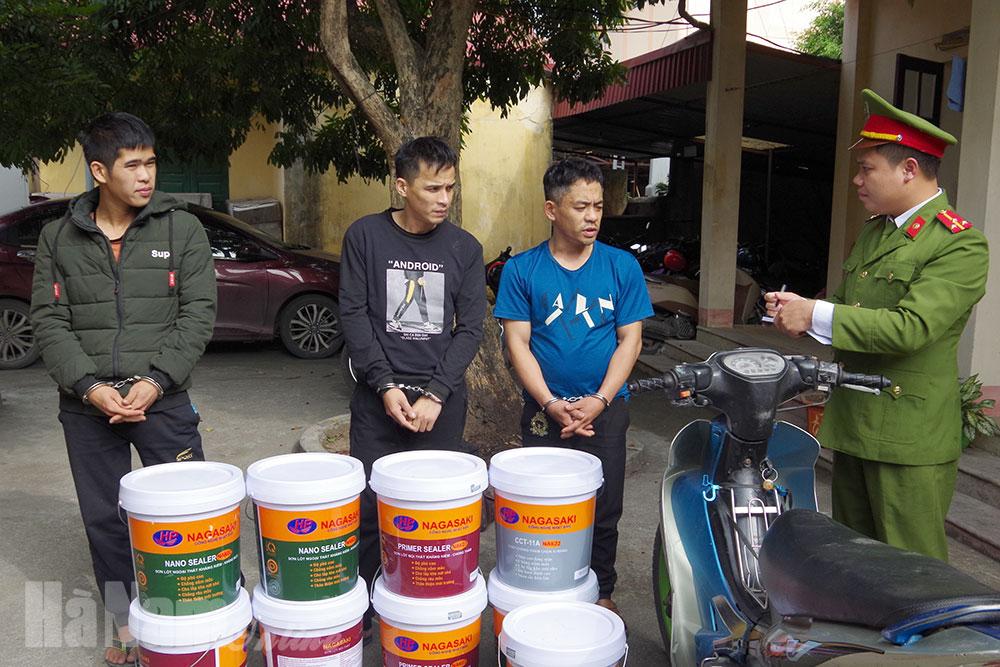 Công an thị xã Duy Tiên làm rõ nhóm đối tượng thực hiện 09 vụ trộm cắp tài sản