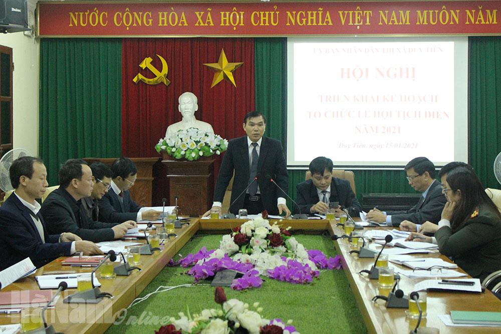 Hội nghị triển khai kế hoạch tổ chức Lễ hội Tịch điền Đọi Sơn năm 2021