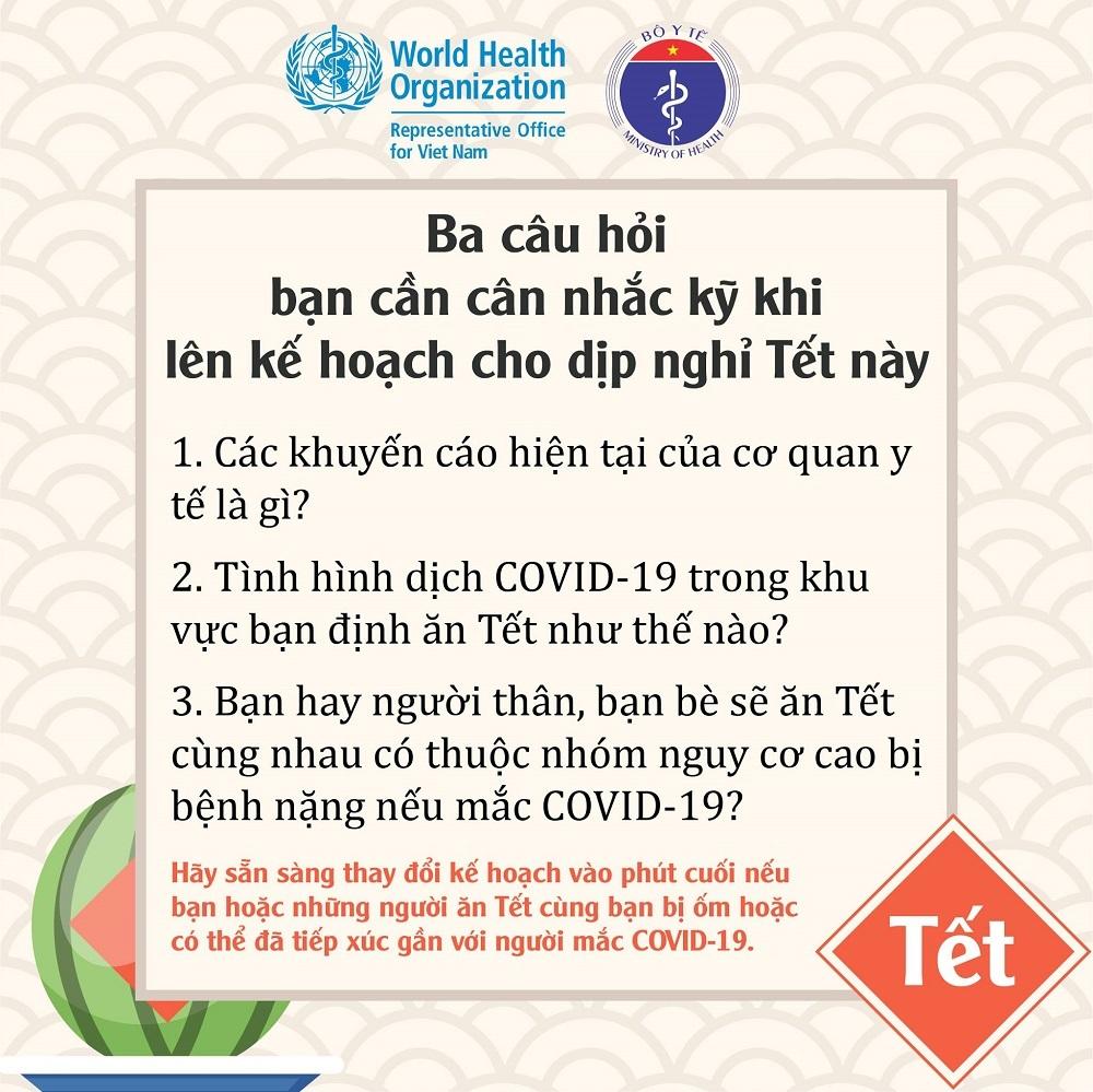 Khuyến cáo mới nhất của Bộ Y tế để đón Tết an toàn trong đại dịch Covid-19