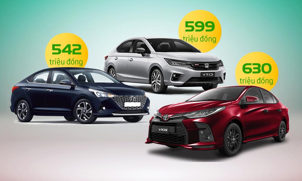 Vios mới - cuộc chiến giữ ngôi vương trước Accent, City