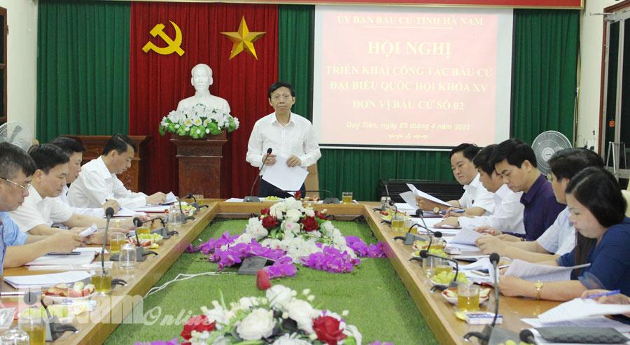 Ban bầu cử đại biểu Quốc hội khóa XV Đơn vị bầu cử số 2 họp phiên thứ nhất