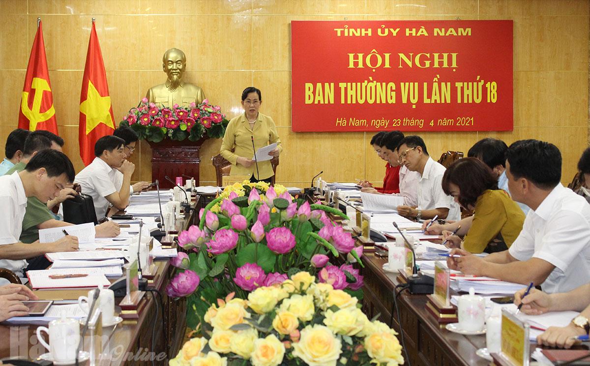 BTV Tỉnh ủy thảo luận Chương trình hành động thực hiện Nghị quyết Đại hội XIII của Đảng