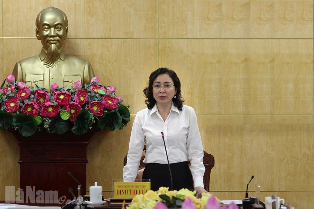 Toàn văn bài phát biểu về Chương trình hành động ứng cử viên đại biểu HĐND tỉnh Hà Nam, khóa 19 của đồng chí Phó Bí thư Thường trực Tỉnh ủy Đinh Thị Lụa