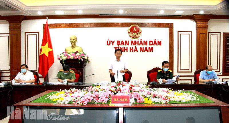 BCĐ phòng, chống dịch Covid-19 tỉnh bàn các phương án phòng, chống dịch trong khu công nghiệp