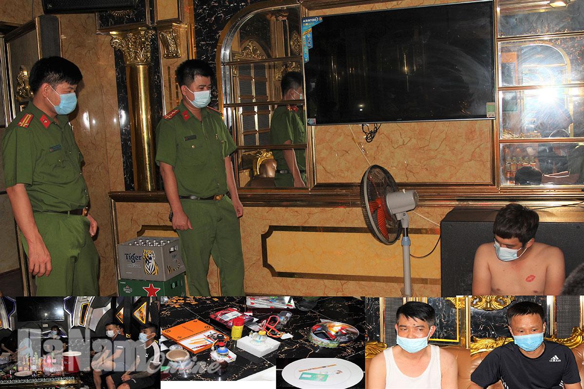 Công an Kim Bảng bắt 15 đối tượng tổ chức sử dụng ma túy, “bay lắc” trong quán Karaoke