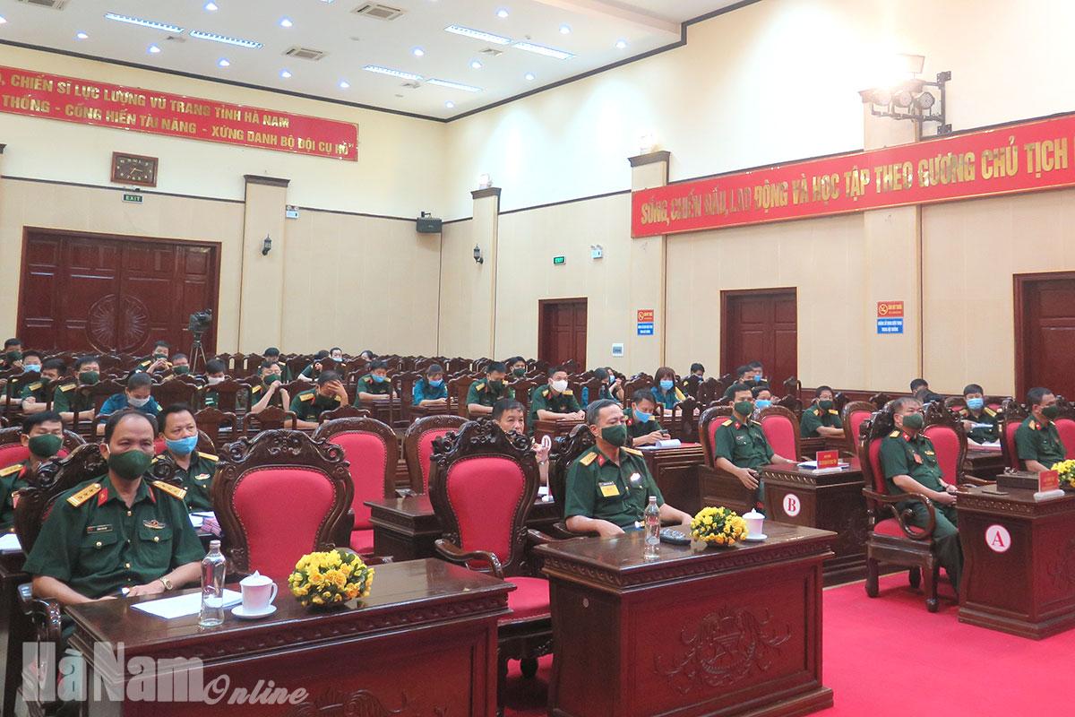 Bộ CHQS tỉnh khai mạc hội thi báo cáo viên giỏi năm 2021