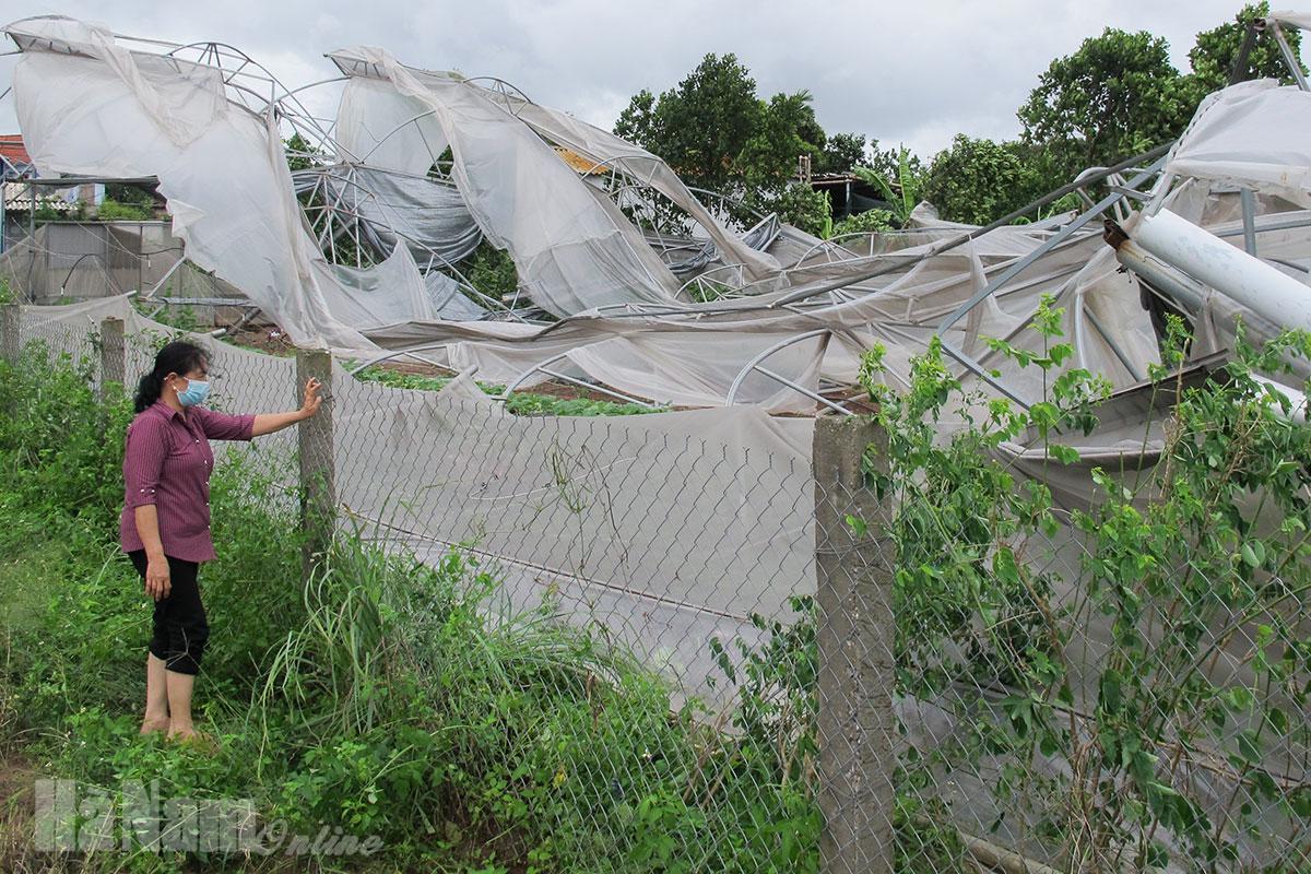 Lốc xoáy gây thiệt hại nặng tại xã An Ninh