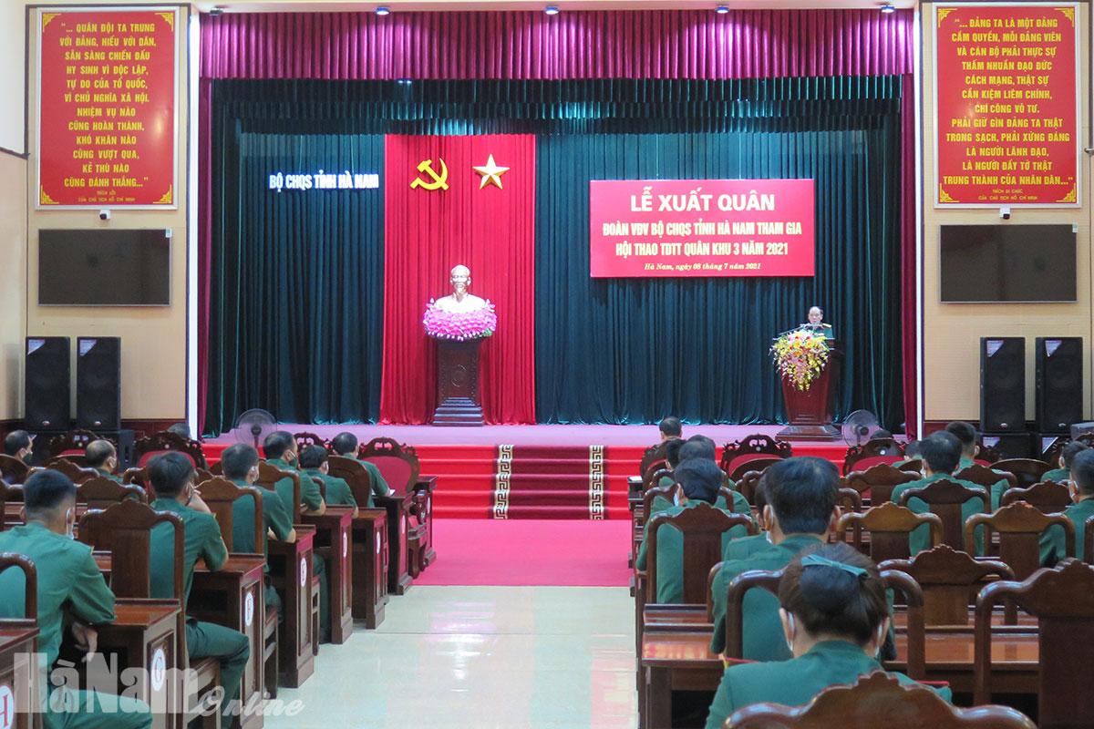 60 VĐV thuộc Bộ CHQS tỉnh tham gia hội thao TDTT Quân khu 3