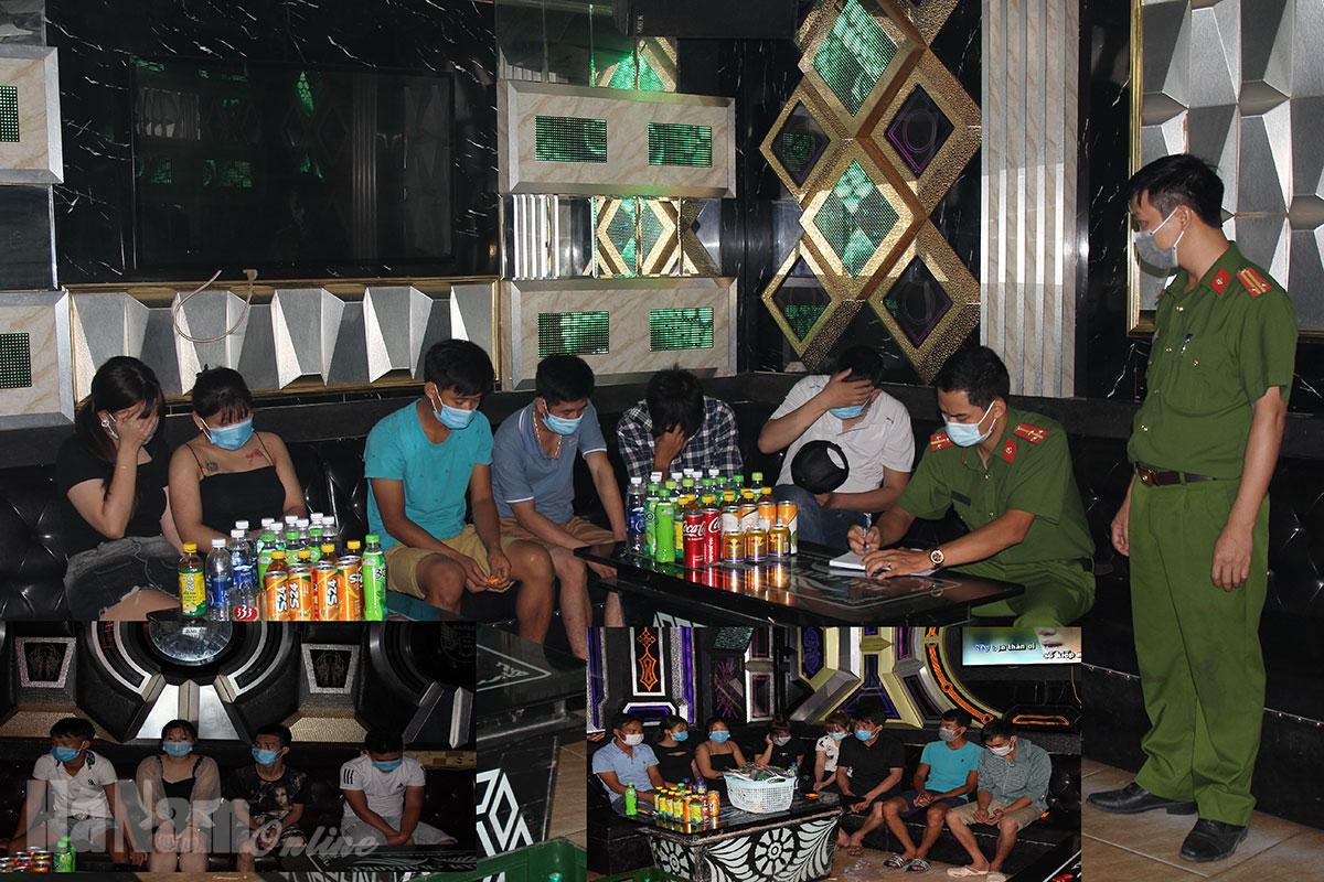 Công an huyện Kim Bảng phát hiện 20 nam nữ tụ tập hát karaoke giữa mùa dịch