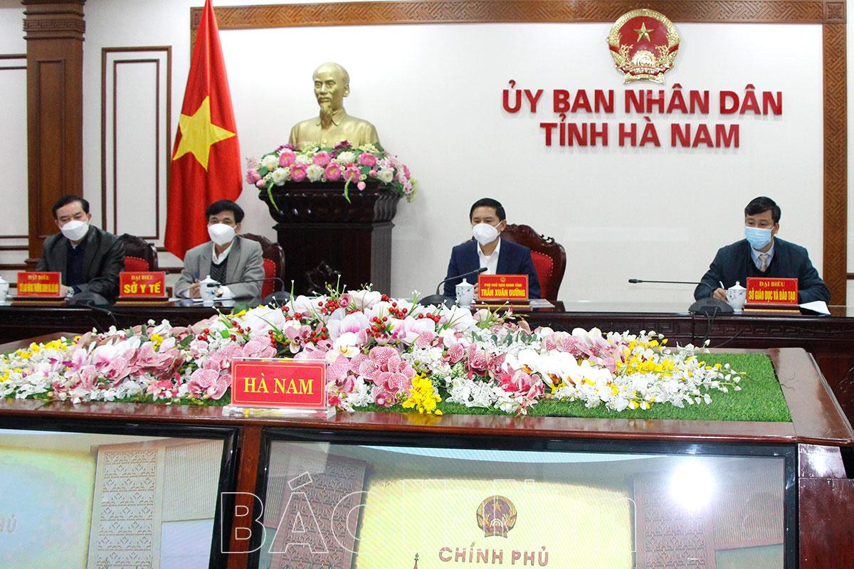 Hội nghị trực tuyến toàn quốc về tình hình mở cửa trường học của các địa phương