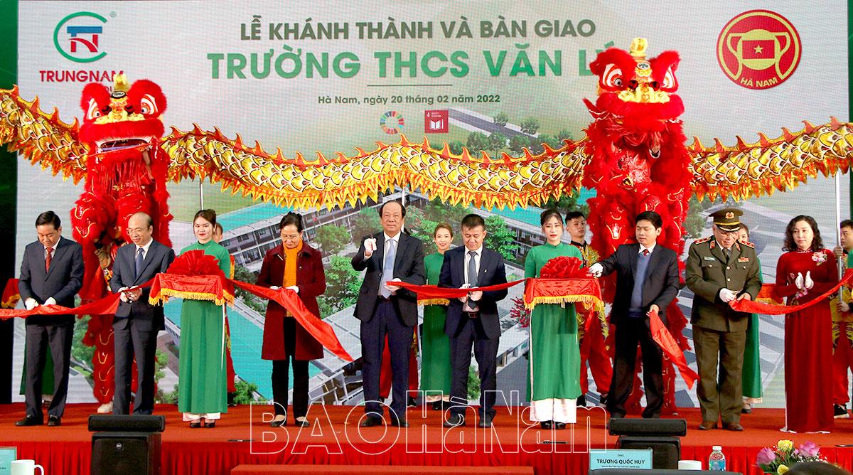 Khánh thành Trường THCS Văn Lý- Ngôi trường hiện đại nhất tỉnh Hà Nam