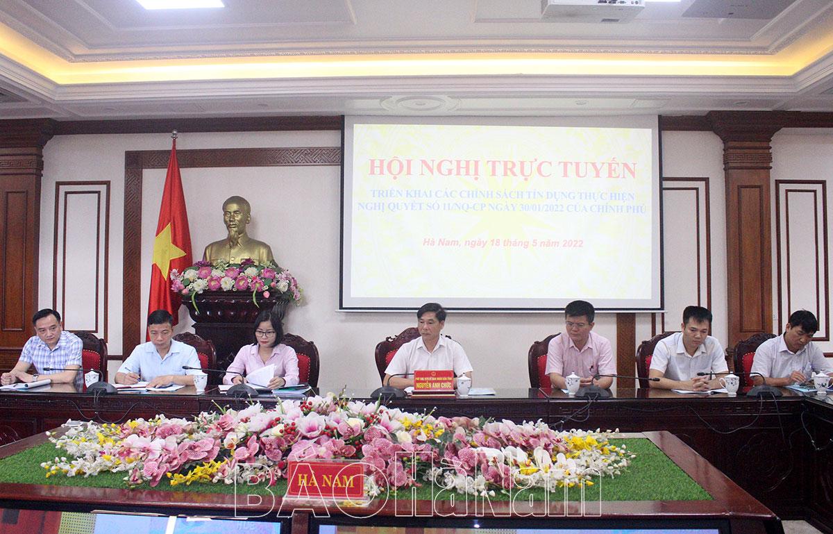 Hội nghị trực tuyến toàn quốc triển khai các chính sách tín dụng phục hồi phát triển KT-XH