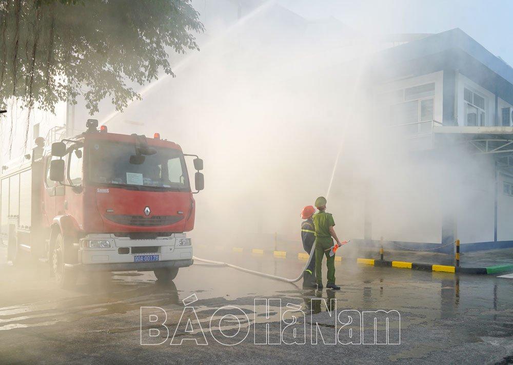 Thực tập phương án chữa cháy cơ sở tại Công ty TNHH Friesland Campina Hà Nam