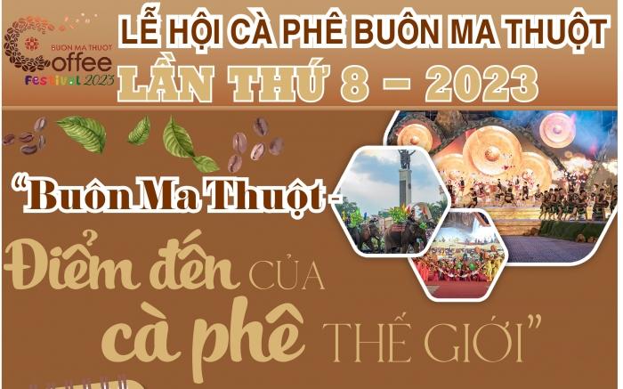 18 hoạt động chính tại Lễ hội Cà phê Buôn Ma Thuột lần thứ 8 năm 2023