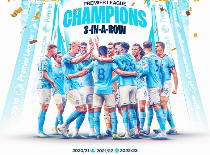 Man City vô địch Ngoại hạng Anh