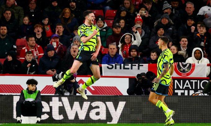 Arsenal thắng thêm một trận 6-0