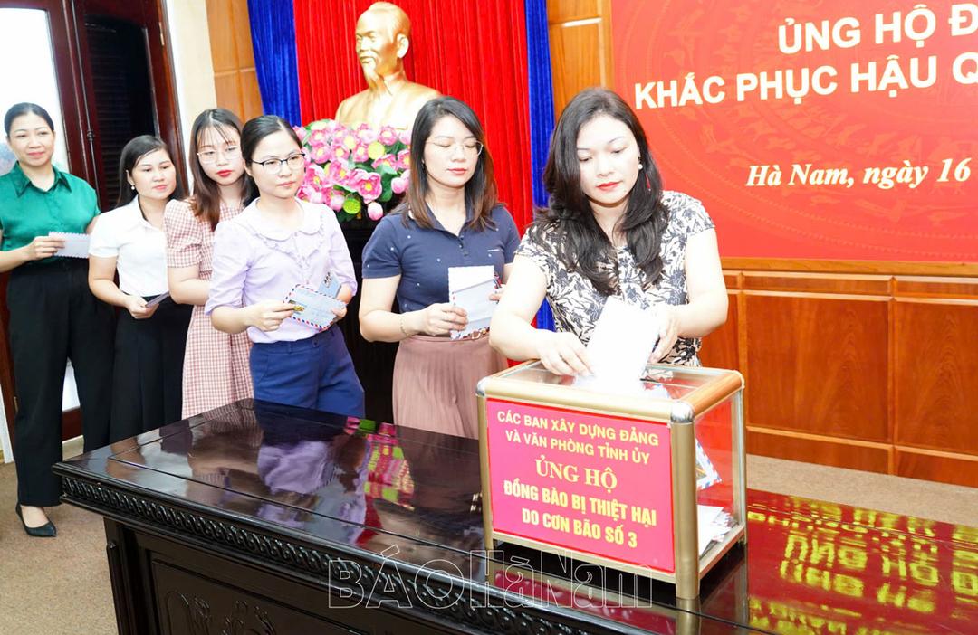 Thông báo thời gian kết thúc đợt vận động, tiếp nhận ủng hộ nhân dân khắc phục thiệt hại do cơn bão số 3 gây ra