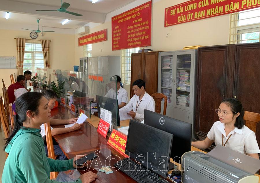 Phường Châu Sơn nâng cao hiệu quả thực thi văn hóa công sở