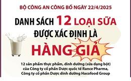 Danh sách 12 loại sữa được xác định là hàng giả