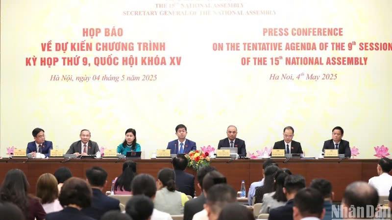 Thông cáo báo chí Phiên khai mạc Kỳ họp thứ 9, Quốc hội khóa XV