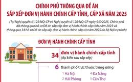 Chính phủ thông qua Đề án sắp xếp đơn vị hành chính cấp tỉnh, cấp xã năm 2025