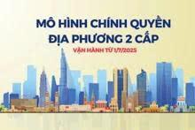 Mô hình tổ chức chính quyền địa phương 2 cấp vận hành từ 1/7/2025