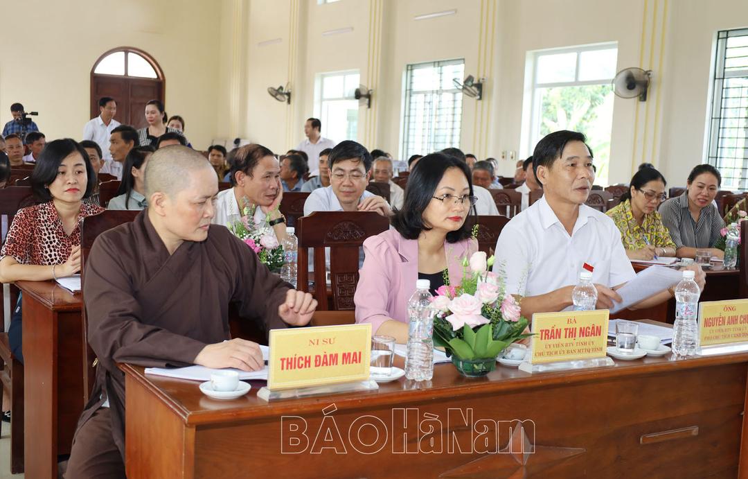 Đại biểu HĐND tỉnh tiếp tục chương trình tiếp xúc cử tri tại Thanh Liêm, Lý Nhân và Duy Tiên