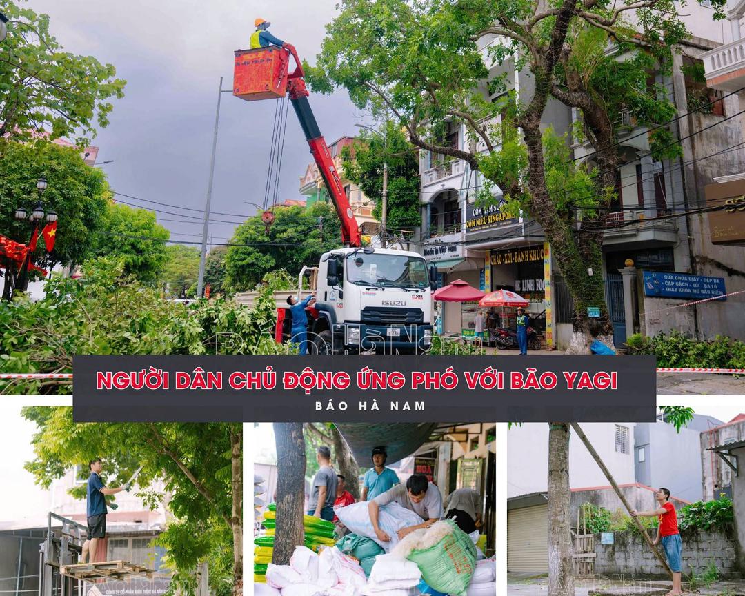 Người dân Hà Nam chủ động ứng phó với bão Yagi
