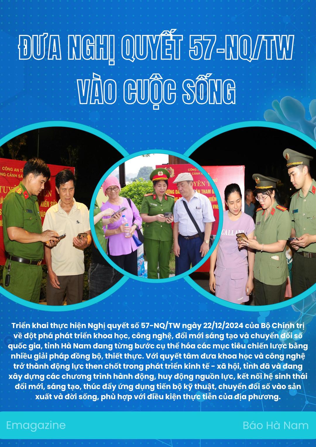 Đưa Nghị quyết 57-NQ/TW vào cuộc sống