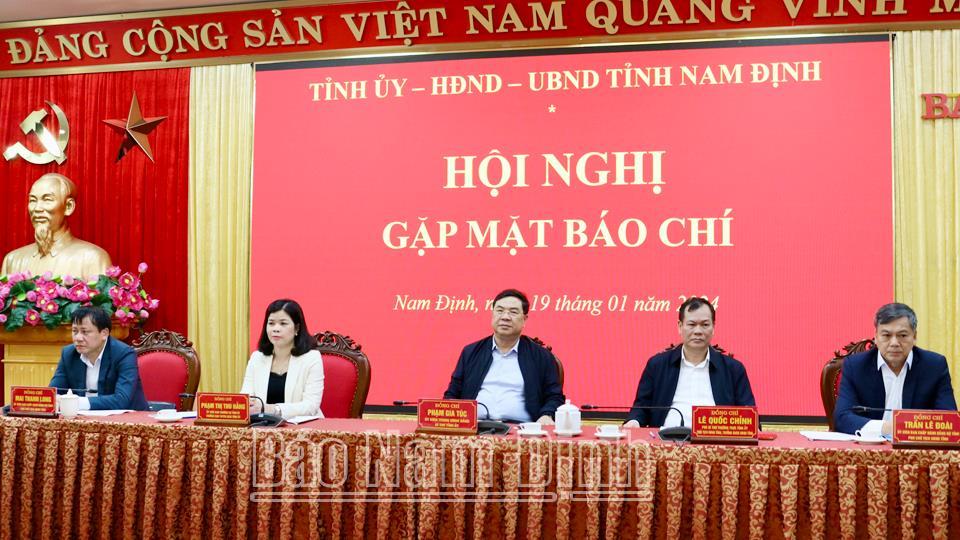 Gặp mặt các cơ quan báo chí đầu năm 2024