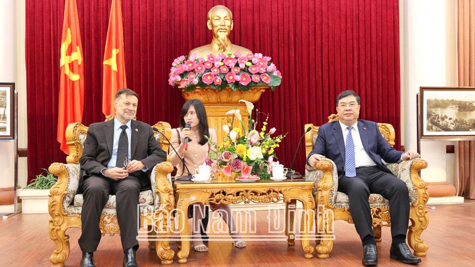 Đồng chí Bí thư Tỉnh ủy tiếp và làm việc với Đại sứ đặc mệnh toàn quyền Australia tại Việt Nam